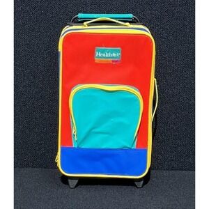 Vintage Healthtex Kids Suitcase Luggage Roller Bag 90s Travel Carry On‎ Bag